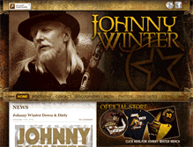 Tablet Screenshot of johnnywinter.com